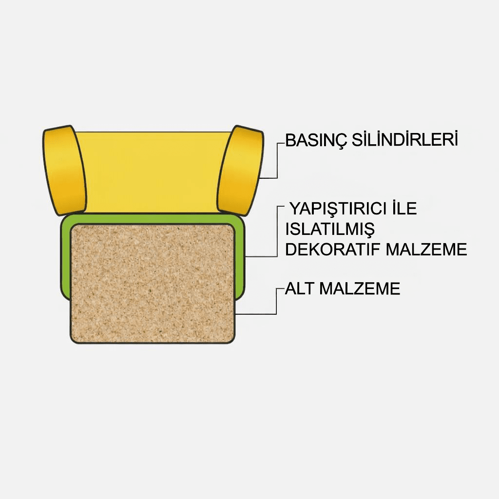 Softforming hotmelt tutkal uygulaması mobilya üretimi