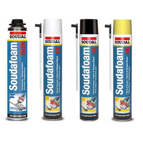 Soudal poliüretan köpük ve Soudafoam ürün grubu