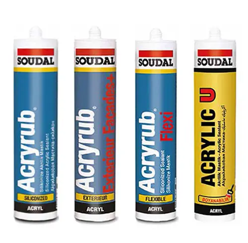 Soudal silikonize ve akrilik mastik ürün grubu
