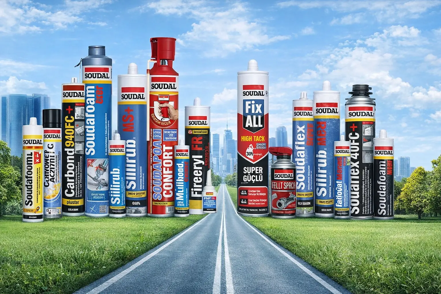 Soudal İzmir sızdırmazlık silikon mastik PU köpük ve Fix ALL çözümleri